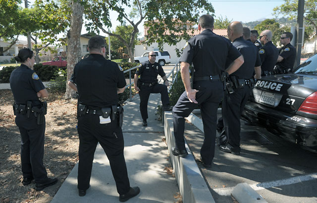 Police Hold Shift Briefings At Franklin Center