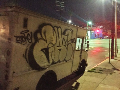 Santa Barbara police ask for the public's help in finding the owners of a graffiti-vandalized truck and van.