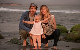 <b>DAWN OF HEALING:</b> The author is participating in this year's Friendship Paddle, which leaves from the Channel Islands at dawn on Saturday, to honor his friend and colleague Ethan Stewart, pictured with his wife, Anna, and daughter, Sawyer.