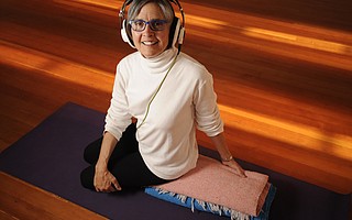 Barbara Hirsch at the Santa Barbara Yoga Center