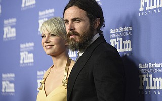 Casey Affleck and Michelle Williams at the Arlington Theatre to receive the 2017 SBIFF Cinema Vanguard Award for "Manchester by the Sea."