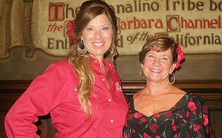 La Presidente Rhonda Ledson Henderson and Board President Jan Ferrell.