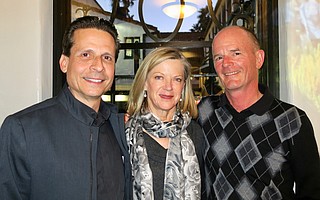 President and CEO Luke Swetland, Barbara Hill, and Chris Hill (senior VP at sponsor Hub International).