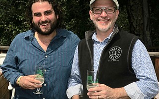 Beer sommelier Zachary Rosen and SBBG Executive Director Steve Windhager