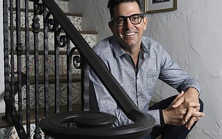 Thomas Rollerson at his home in Santa Barbara