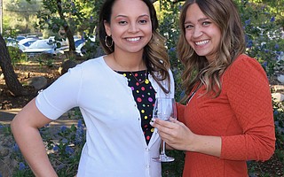 Speaker and YFS program participant Avanti Alias and My Home Program Coordinator Kaylie Reynolds.