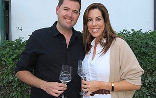 CEO Katie (Grassini) McKillen (R) with her husband and distributor, Dean McKillen of J&L Wines.