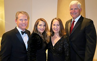 Incoming Board Chair Greg Faulkner, Tammera Faulkner, Mary Werft, and President/CEO Ron Werft