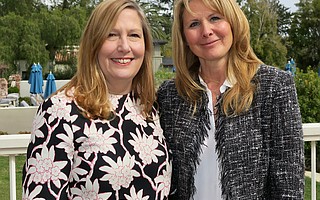 Belmond El Encanto General Manager Colleen Huther and Youth Interactive founder and CEO Nathalie Gensac