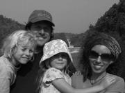 The Cole family (from left: Tobias, Tom, Aly, and Linda) established CAFWA in 2006 to help strengthen the social, political, and economic rights for women and girls in the conflict and post-conflict areas in Africa.