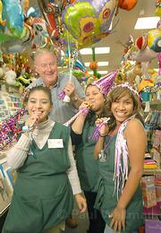 Glenda's Party Cove owner Steve Thomson and his sales staff (from left) Maria Isabel Rodriguez, Gloria Sajche, and Denisse Teutla know how to throw a great shindig.
