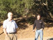 Bill Wallace (left) and Michael Feeney, executive director of the Land Trust for Santa Barbara County.