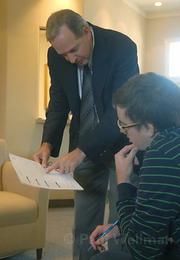 Meagher goes over his sleep study results with Dr. Charles Curatalo, a registered sleep doctor in Santa Barbara. Curatalo diagnosed Meagher's sleeping patterns as pretty normal, but said more than 70 million Americans suffer from some sort of sleep disorder.