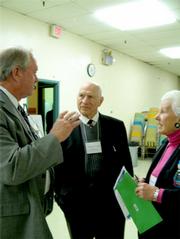 Mayor Michael Bennett (left) with Michael Keston, CEO of Larwin Company, the developer of Bishop Ranch