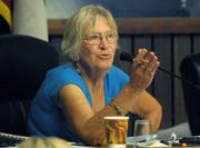 Montecito Planning Commissioner Claire Gottsdanker led the call for a reduction of Rick Caruso's Miramar plan.