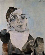 Pablo Picasso, <em>Portrait of Dora Maar</em> (Theodora Markovich), 1936. Mourlot lithograph, ed. 214/350. Santa Barbara Museum of Art, Anonymous Donor.