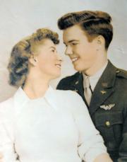 Becky and James Wheeler the year they were married, just before James flew to Europe to fight in the war.