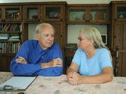 After a failed murder-suicide attempt last month, Wheeler is living with his daughter Terry Scrivner (right) and son-in-law Stan Scriver (not pictured).
