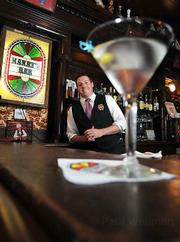 Michael has been bartending at Harry's for five years, and he knows who has the best martini.