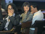L to R defense attorneys Karen Atkins, Jennifer Archer, and defendant Ricardo Juarez during sentencing
