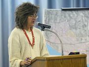 Tainted money: Heal the Ocean's Hillary Hauser tried to shame Goleta City Manager Dan Singer, as well as Eric Onnen and his fellow councilmembers into backing off of their scheme to take over the Goleta West Sanitary District.