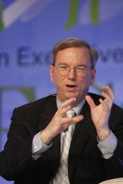Eric Schmidt, CEO of Google, discusses his company's proposed national energy plan at ECO:nomics.