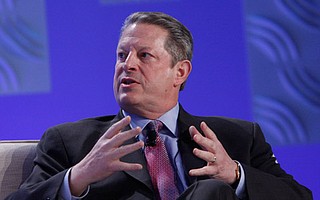 Al Gore, Chairman, Alliance for Climate Protection. Corporate executives gathering to talk about how their companies can be eco friendly in this economy at the Bacara Resort, in Santa Barbara, California, on March 5, 2009.