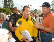 Santa Barbara County Fire Public Information Officer David Sadecki at Thursday morning's Jesusita Fire press conference