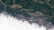 Jesusita Fire from the Earth Observatory, May 10, 2009 (image created by Jesse Allen, NASA)