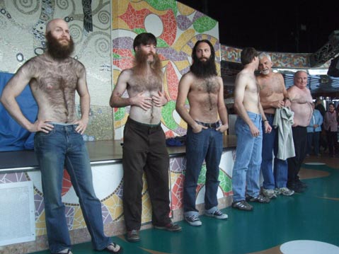 Beard Boys Warm Up at Sea