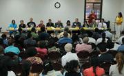 Santa Barbara City Council candidates in the Franklin Community Center for the PUEBLO sponsored forum on July 23, 2008