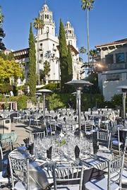 The setting for the KCBX Wine Classic's dinner event certainly wasn't lacking in elegance and ambiance-it was situated at Hearst Castle at sunset.