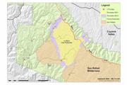 Fire map shows the entire area threatened by La Brea Fire. (large format)