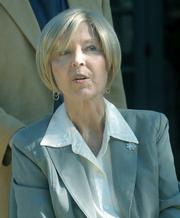 <strong>FACEOFF:</strong> Incumbent DA Christie Stanley, shown here during an award reception in March, will be in a fight to keep her spot as the county's top prosecutor.