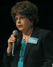 Cathie McCammon is the one Democratic exception to the group of conservative Republicans otherwise favored by Van Wolfswinkle.