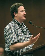<strong>SHOWDOWN:</strong> COLAB Executive Director Andy Caldwell lashed out against the county's tacit embrace of managed retreat at Goleta Beach, suggesting resistance to the Coastal Commission's decision.
