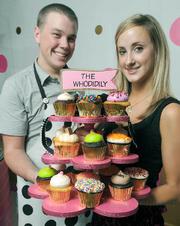 Creative cupcakes are what it's all about at Montecito's Whodidily, as displayed by Kody Molitor and Erin Laine.
