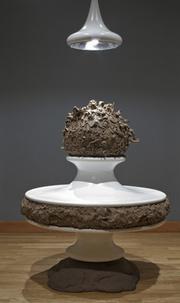 Charles Long, <em>Sundae Sculpting School</em>, 2000. Modeling clay, fiberglass, concrete, light bulb, metal. Santa Barbara Museum of Art, Gift of Shoshana and Wayne Blank.