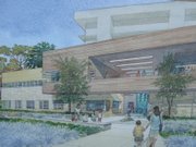 An artist's representation of what, upon completion, UCSB's new Ocean Science Education Building will look like.