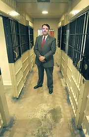 Sheriff Bill Brown, pictured here in Santa Barbara County Jail, told the board Tuesday that "public safety needs to be priority one.”