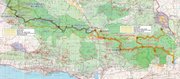 <strong>THE PROPOSED PATH:</strong> The Condor Trail, as proposed, would lace through the Los Padres National Forest from Ventura County through Santa Barbara County and north to San Luis Obispo and Monterey counties.