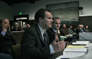 Jeremy (left) and Joshua Pemberton appeal to the Parks and Recreation Board to allow the 2010 West Beach Music Festival