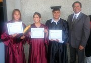 Hitxza Uriostegui, Juana Torres, Jorge Rios, and Rotary Club of Santa Barbara Sunrise member David Velarde