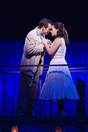 Mindy Lym as Maria and Zachary Ford as Tony in PCPA's <em>West Side Story</em> in Solvang.