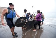 Saturday's Chumash tomol crossing (from Channel Islands Harbor in Oxnard to Santa Cruz Island)