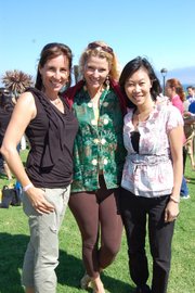 Event organizers Elisa Phipps Soth (trip group '89), Sara Wilcox ('89) and Tiffany Tran-Overbo ('94)