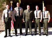 Sgt. Mark Williams, Lt. Raymond Vuillemainroy, Sheriff Bill Brown, Lt. Steven Johnson, Sgt. Juan Camarena