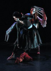 Ann Bruice's costumes added impact to Christina McCarthy's puppet play "Love Petrushka."