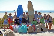 East Beach where 212 volunteers, including some from Surf Rider, collected 335 pounds of debris. The cleanup was hosted by the Natural History Museum’s Ty Warner Sea Center and the Chumash Maritime Association.