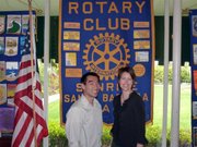 Rotarians mentioned as '40 Under 40': Darren Doi and Dana Goba (Werhane unavailable for photo)